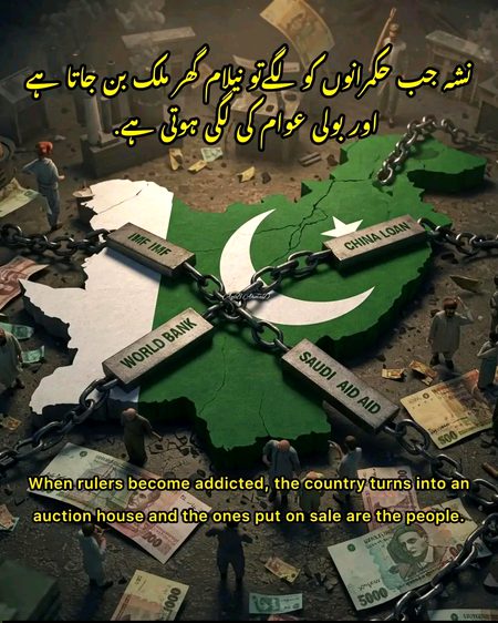 ملک کبھی ایک دن میں کھنڈر نہیں بنتا… بربادی ہمیشہ قدموں کی چاپ کے ساتھ آتی ہے۔ پہلے اداروں میں دیمک لگتی ہے، پھر انصاف کی سانس بند ہوتی ہے، پھر تعلیم کی روشنی کم ہوتی ہے، اور آخر میں قوم اپنی آنکھوں کے سامنے اپنا گھر بکتا دیکھتی ہے مگر بول نہیں پاتی۔ یہی ہمارے ساتھ ہوا ہے۔
حکمرانوں نے سب سے پہلے اداروں کی ریڑھ کی ہڈی توڑی، کرپشن کو نظام کا خون بنا دیا، اور انصاف کو طاقتور کی جیب میں رکھ دیا۔ پھر عوام کو مذہب، سیاست، زبان اور صوبوں میں اس طرح بانٹا کہ قوم ایک جسم نہیں رہی ٹکڑوں کا مجموعہ بن گئی۔ جہاں دلوں میں خندق ڈال دی جائے، وہاں دشمن باہر سے نہیں آتا… خود گھر کے اندر پیدا ہوتا ہے۔
پھر معیشت کا چولہا بجھایا گیا۔ روزگار چھینا گیا، مہنگائی کا پھندا ڈالا گیا، اور وہ قرضے لیے گئے جن کی قسطیں آنے والی نسلیں ادا کریں گی۔ 💔💔💔