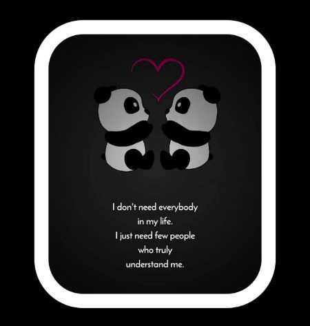 Who truely understand me