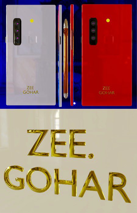 WHITE & RED NON METALIC PAINT MOBILE.