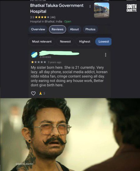 I guess pretty annoyed by his sis👀