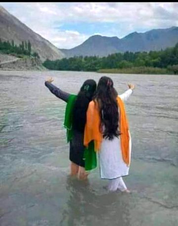 With friend enjoying 😉