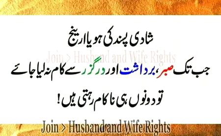 صبر۔شکر اور درگزر سے کام لینا چاہیے۔