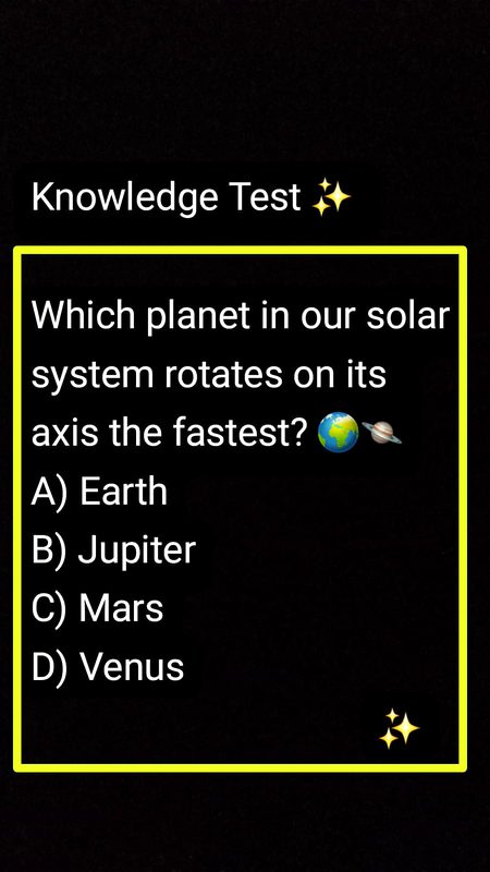Knowledge test ✨