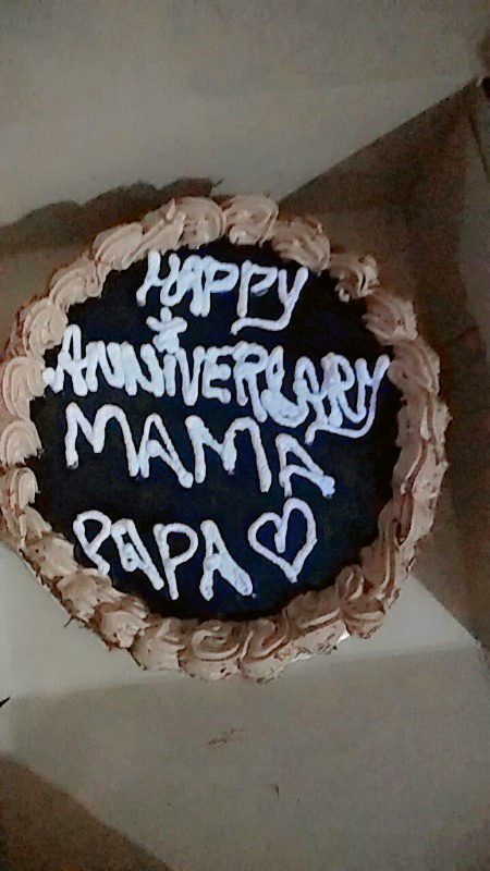 Anniversary cake for My Parents..💕💓