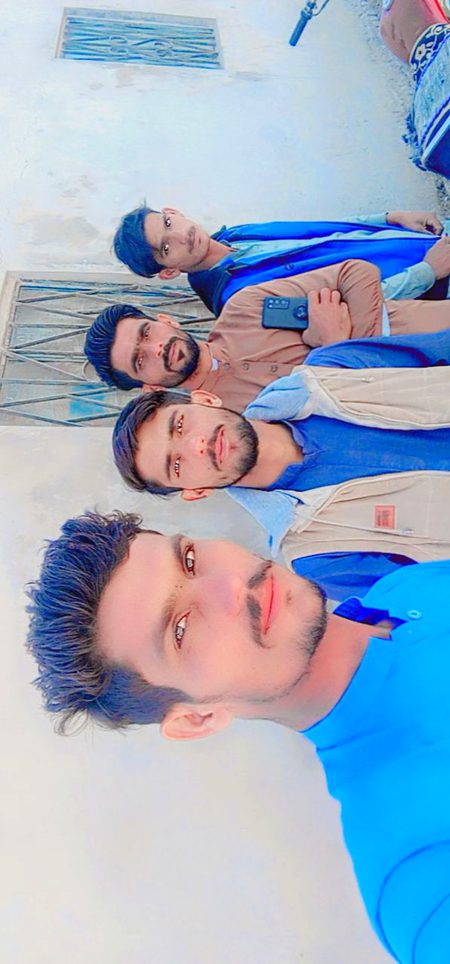 With Brothers 
Yaseen. Inayat and Amir