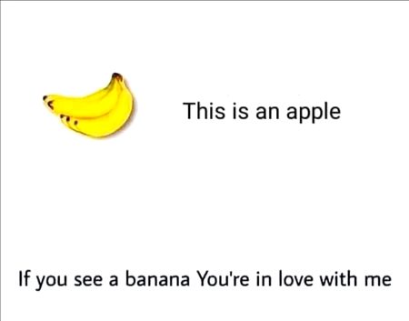 If you see banana 🍌 you re in love :-)