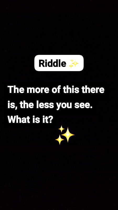Riddle ✨