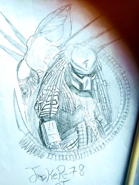 AVP Aliens VS Predators movie . Pic. Art by Joker_78 like my drawings