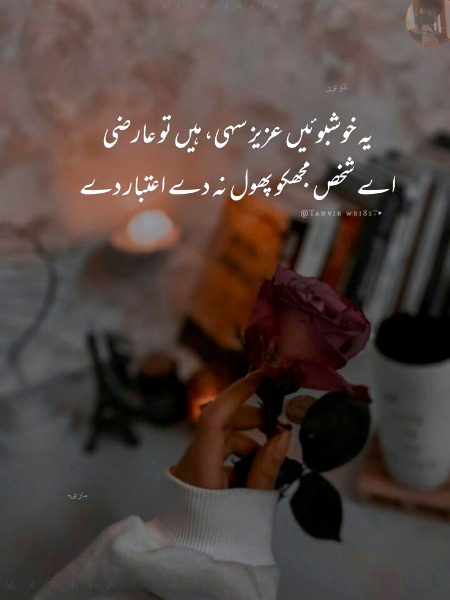 اور پھر توڑنے سے صرف پھول ہی نہیں انسان بھی مُرجھا جایا کرتے ہیں. . .