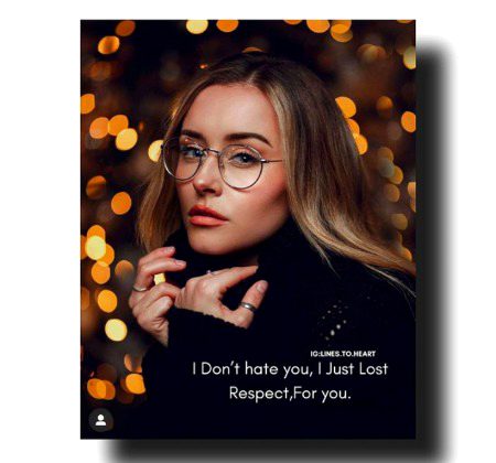I don't hate you