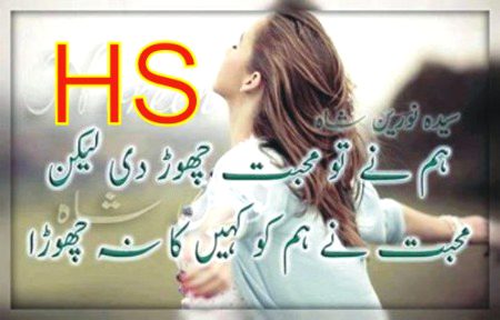 کو ئی بھی میرے پاس نہیں تھا دِلاسے کے لئے
میں اپنی ہی با نہوں میں سر رکھ کر خو ب رویا۔