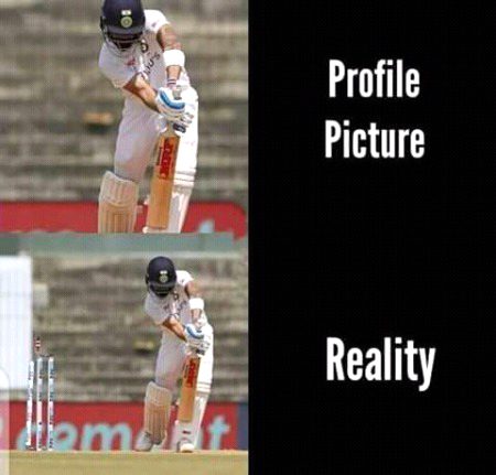 Han babar azam ki nakal kar raha tha...