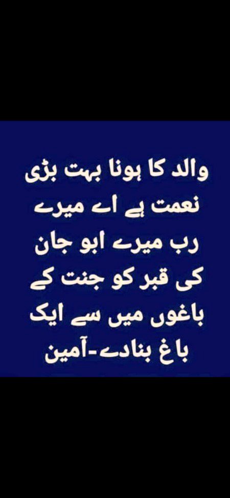 وَقَضَىٰ رَبُّكَ أَلَّا تَعْبُدُوا إِلَّا إِيَّاهُ وَبِالْوَالِدَيْنِ إِحْسَانًا ۚ إِمَّا يَبْلُغَنَّ عِندَكَ الْكِبَرَ أَحَدُهُمَا أَوْ كِلَاهُمَا فَلَا تَقُل لَّهُمَا أُفٍّ وَلَا تَنْهَرْهُمَا وَقُل لَّهُمَا قَوْلًا كَرِيمًاTranslation: And your Lord has decreed that you not worship except Him, and to parents, good treatment. Whether one or both of them reach old age [while] with you, say not to them [so much as], "uff," and do not repel them but speak to them a noble word.
Quranic Dua for Parents: