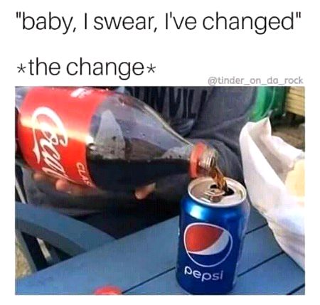 the change 😃
