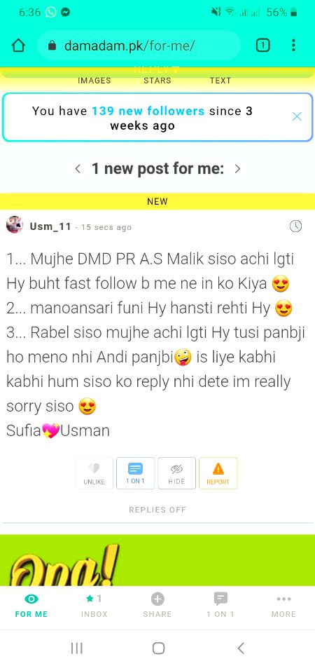 Ya tmhare nora krm ha Sufia😍🤗 or manoansari wakiy ma bhot mzy ke ha🤗🤗 lakin aj us sa bat ni hove mare🙂