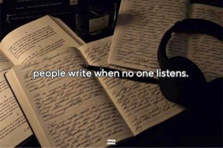 spilling thoughts through writing.