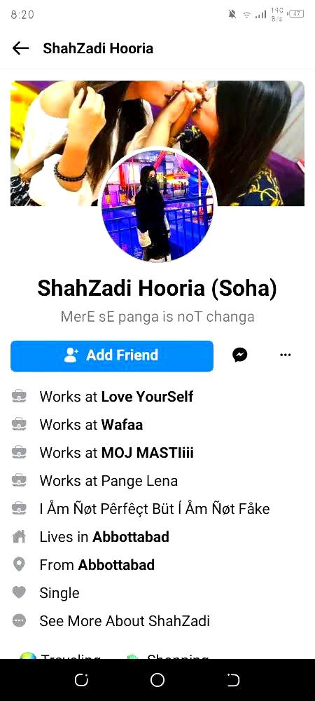 kya howa fake acc se fb py bhi copy or mene 14 feb ko sisters day wli pst k wo ak din bad save kr k apni profile pic laga li taky mujhe shak na ho wao ye mat socha kro k muje kuch pata ni chlta wo alaag bat h k me ignore kr deti hun khair tum jo bhi ho umeed h meri ye pst bhi dekh lo gi or sharam nam k koi cheez howi tu dobra asa ni kro gi