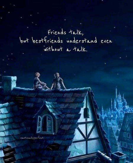 Friends talk...