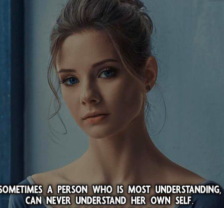 Her own self