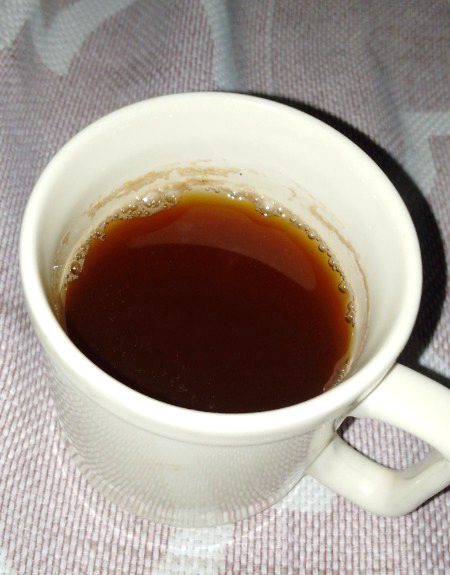 دودھ نہیں تھا،اسلیئے کالی چائے پینی پڑی مجھے ابھی۔
