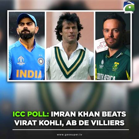 A total of 536,346 votes were recorded in the poll where ImranKhan defeated ViratKohli, ABdeVIlliers and meg lening
