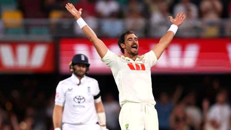 England 334 & 134 for 6 (Crawley 44, Neser 2-27, Boland 2-33, Starc 2-48) trail Australia 511 (Starc 77, Weatherald 72, Labuschagne 65, Carse 4-152) by 43 runs