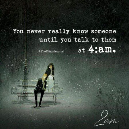 You never....
