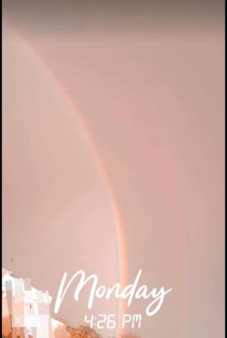 Rainbow 🌈😍😍 Today it's a beautiful moment 🥰🥰😇
