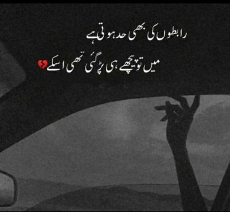 رابطوں کی بھی حد ہوتی ہے