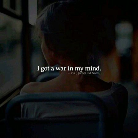 war in my mind.