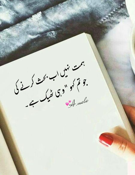 جو تم کہو وہ ٹیھک ہیں ۔۔۔۔