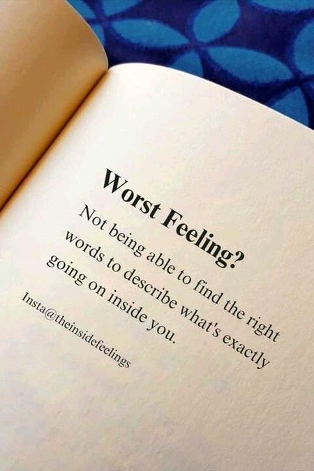 Worst feeling