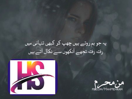 دیدنی ہے شکستگی دل کی 
کیا عمارت غموں نے ڈھائی ہے