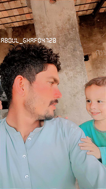 With my cute son Haider magsi