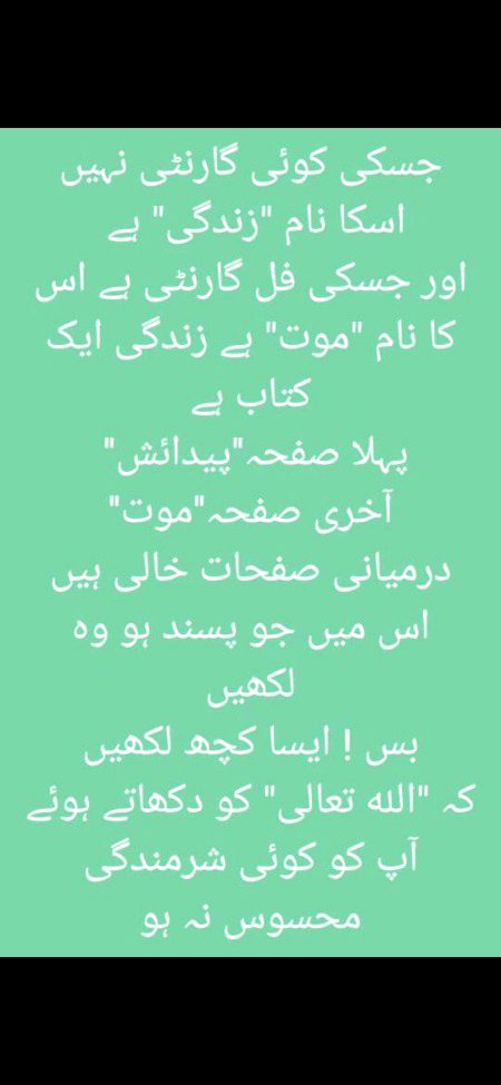 تجلی نار تھی یا نور،نہ تم سمجھے،نہ ہم سمجھے
جلا کیوں کریہ کوہ طور،نہ تم سمجھے،نہ ہم سمجھے وہ شہ رگ سے بھی قریب ہے،یہ قرآن کہتا ہے
ہے شہ رگ ہم سے کتنی دور،نہ تم سمجھے،نہ ہم سمجھے