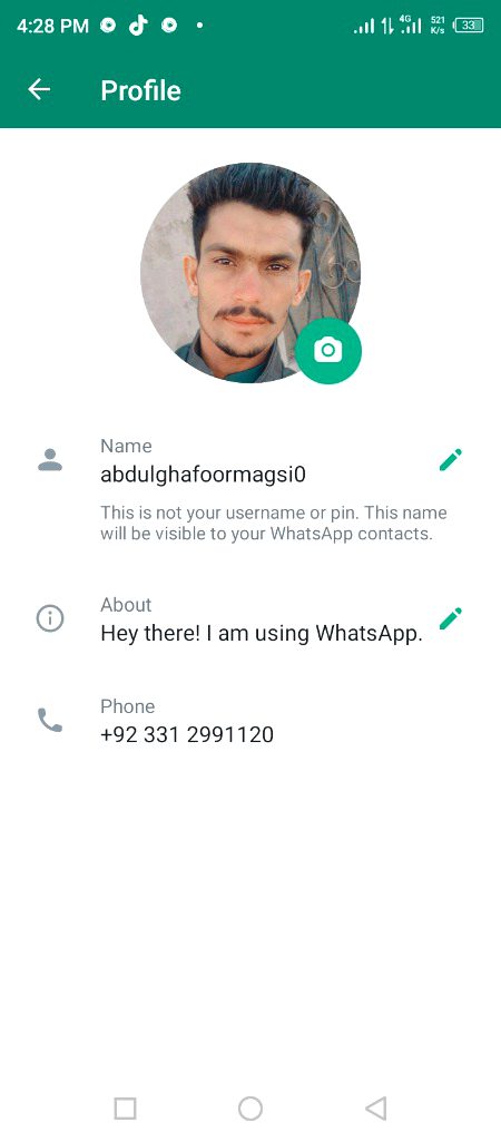 My Whatsapp account