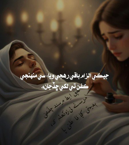 جيڪي الزام باقي رهجي ويا، سي منهنجي ڪفن تي لکي ڇڏجانءِ.