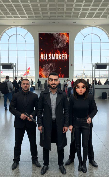 Ali.SMOKER WITH CARTOON FACE.. FROM REAL FACE