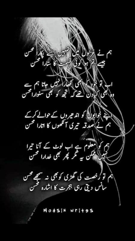 اسے گنوا کے میں زندہ ہوں اس طرح محسن
کہ جیسے تیز ہوا میں چراغ جلتا ہے