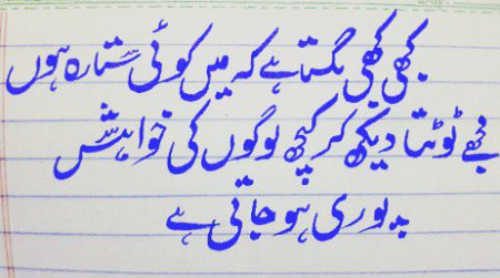 ویسے کیا گھٹیا سی شے ہے یہ تمناء کا فریب
تُم جیسوں کو بھی، ہم جیسے ترس جاتے ہیں ..😌