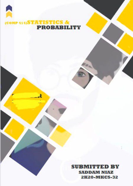 Front page of assignment designed by me☹️