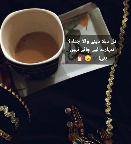 اُس کی ہمت کی داد تو بنتی ہے
اُس نے دیکھا ہے میری چائے کو گھور کر 😞💅🏻!