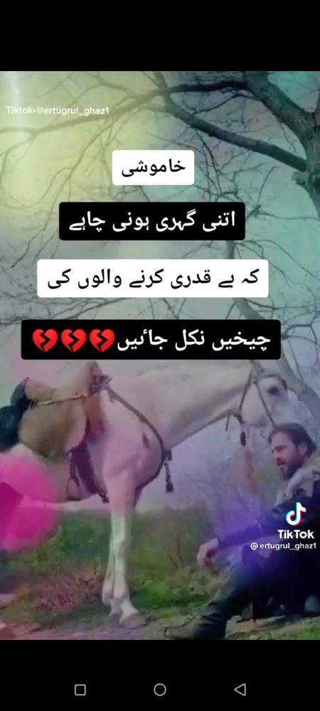 گہری خاموشی 💔💔💔