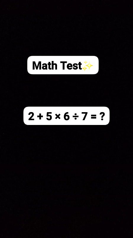 Math test ✨