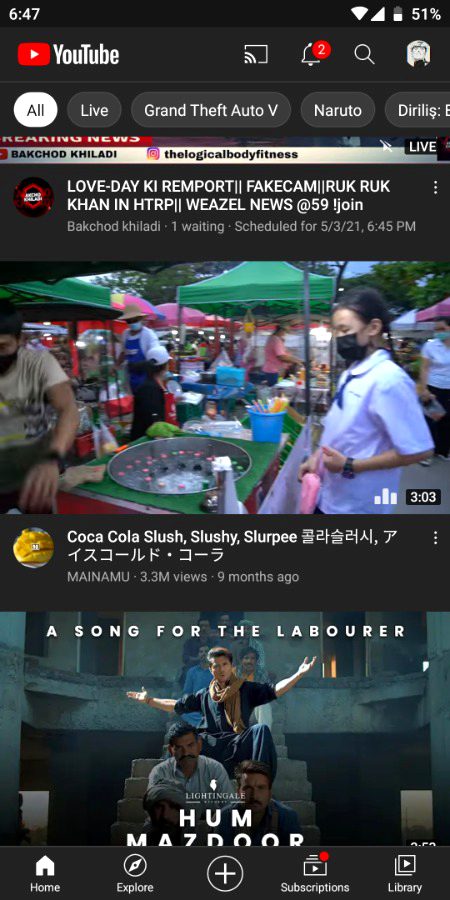 Nai bhai 5 min pehlyy aesi videos q show hoti hein.....