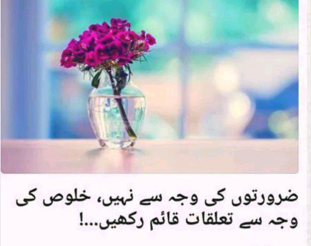 ضرورتوں کی وجھ سے نہیں