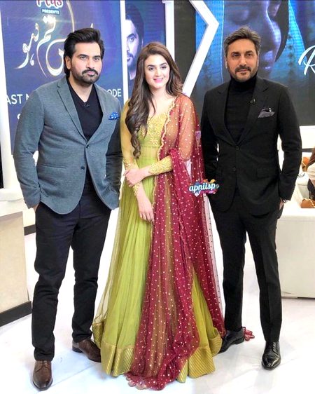 Hira Mani with Humyaon Saeed & Adnan Saddique