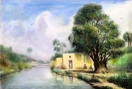 Painting  barish wala mosam