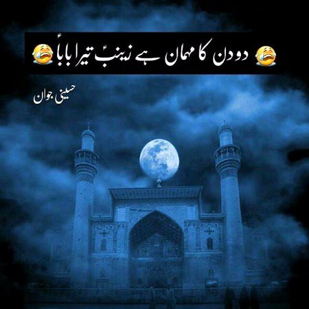 2 Din ka mehman hai zainab tera Baba..
😭😭😭