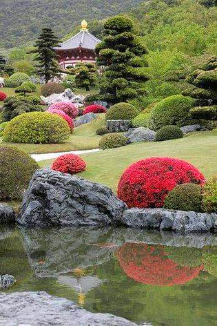 Lovely Japanese Garden, Kato City, Hyogo Prefecture.